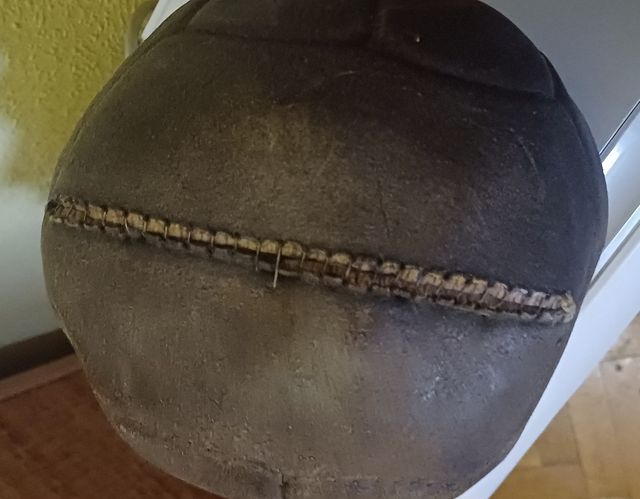 Pelota cuero antigua vintage