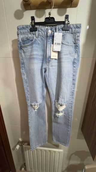Vaqueros Zara - Azul claro