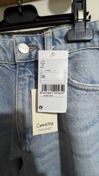 Vaqueros Zara - Azul claro