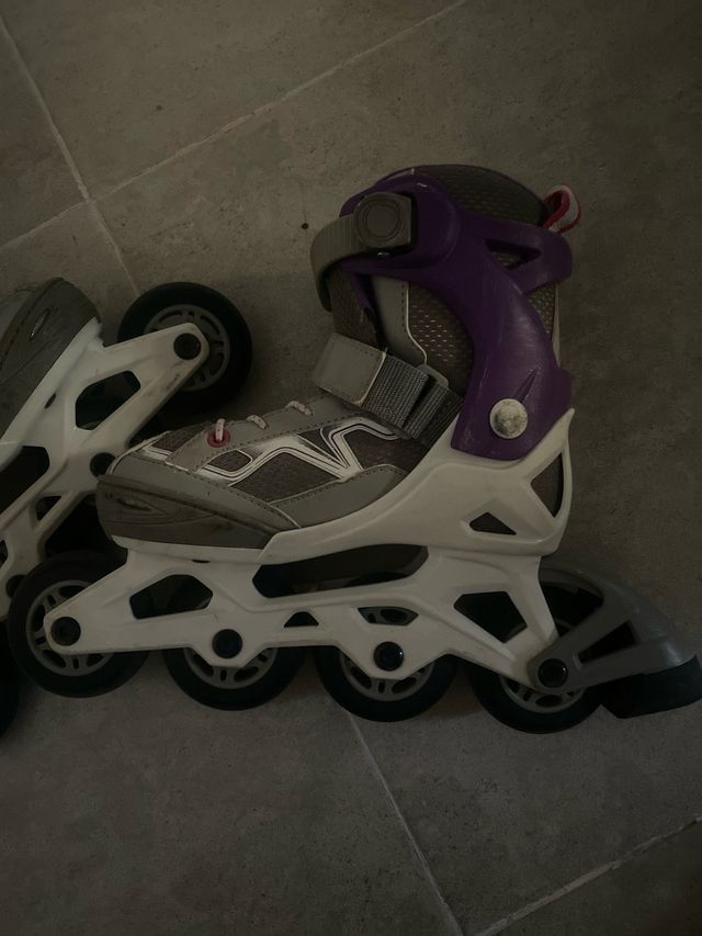 Patines niña - línea grises