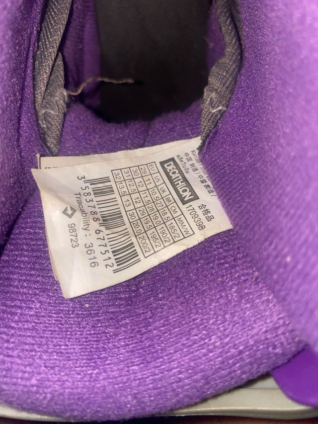 Patines niña - línea grises