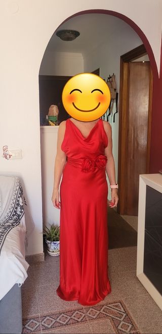 Vestido rojo largo fiesta