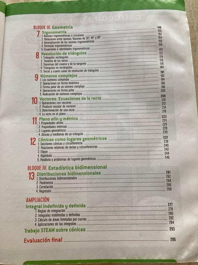 Generación B Matemáticas 1 Bachillerato