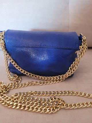 Bolso bandolera azul fiesta