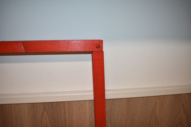 Marco rojo madera 120x130cm