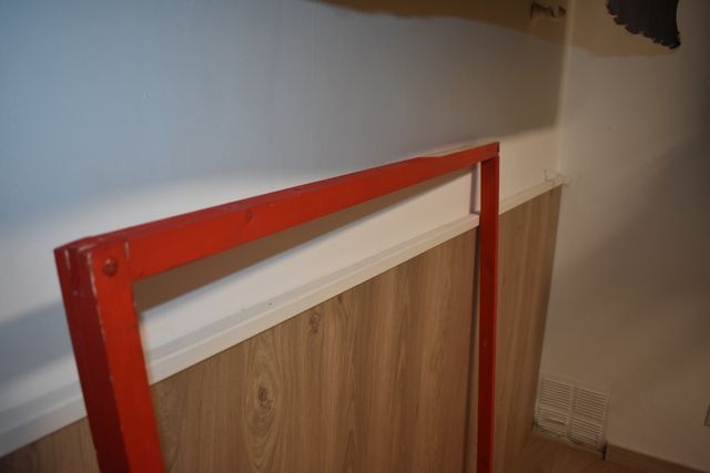 Marco rojo madera 120x130cm