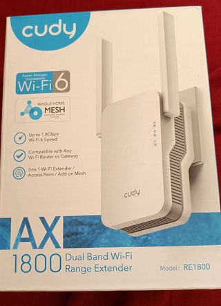 AMPLIFICADOR DE Wi-Fi 6 Cudy RE1800