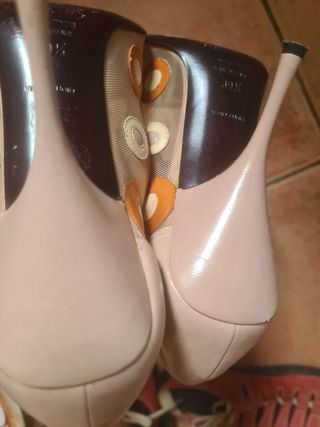 Miu Miu Décolleté Beige Multicolor