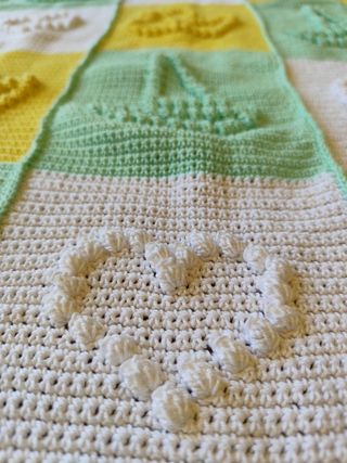 Copertina uncinetto neonato