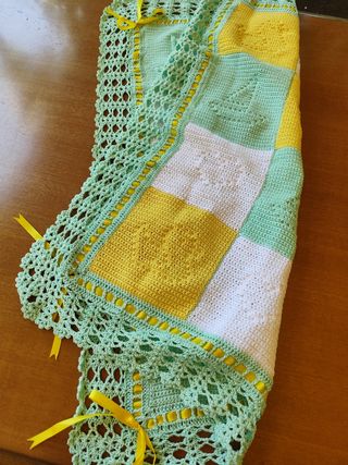 Copertina uncinetto neonato