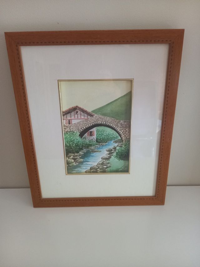 Cuadro acuarela paisaje