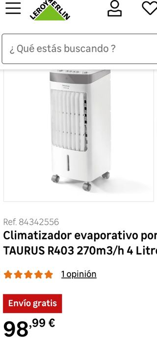 Climatizador evaporativo Taurus ALPATEC