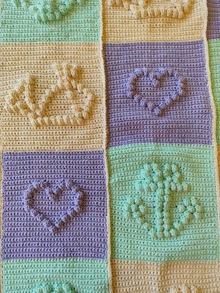 Copertina uncinetto neonato