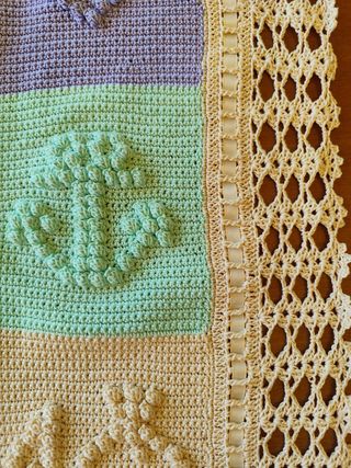 Copertina uncinetto neonato