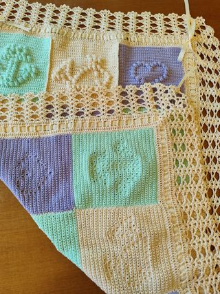 Copertina uncinetto neonato