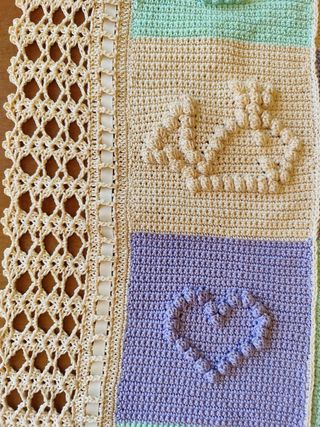 Copertina uncinetto neonato