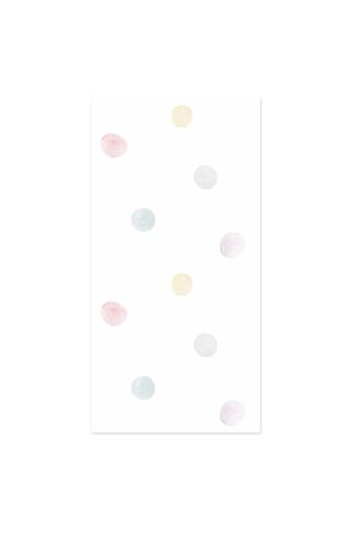 2 x Papel pintado infantil lunares multicolor past