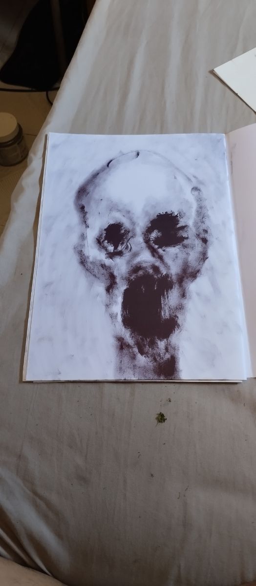 Arte oscuro monocromático