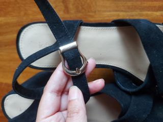 Sandalias tacón negras mujer
