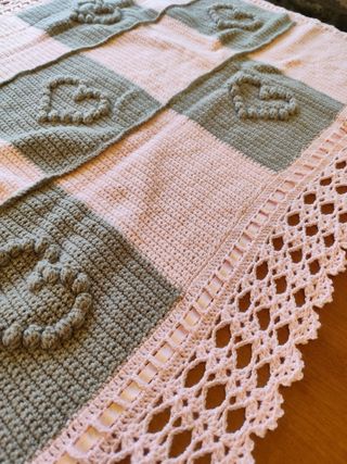 Copertina uncinetto bimbo/a