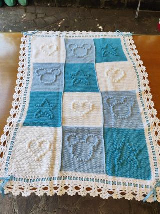 Copertina neonato uncinetto