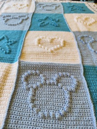 Copertina neonato uncinetto