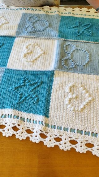 Copertina neonato uncinetto