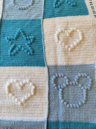 Copertina neonato uncinetto