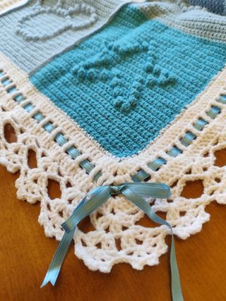 Copertina neonato uncinetto