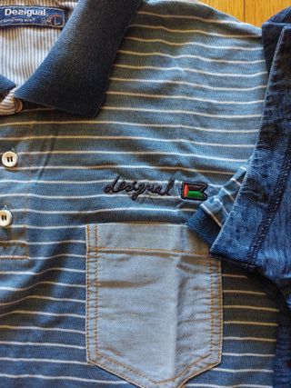 2 Polos Desigual Y Pepe Jeans Hombre L 