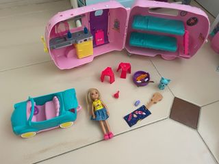 Caravana Barbie + coche