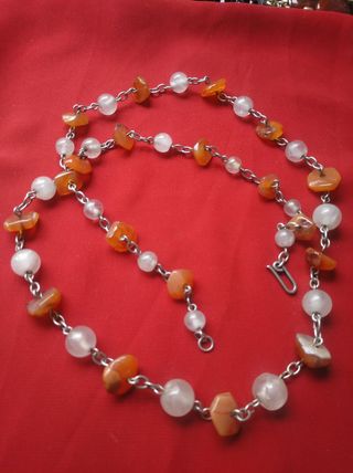 Collar plata ,largo ,85 cm.