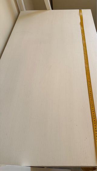 Escritorio blanco madera - Estantería