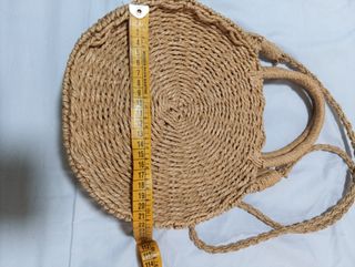 Bolso de rafia beige