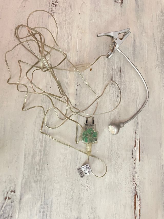 Lampara pinza lectura-metal