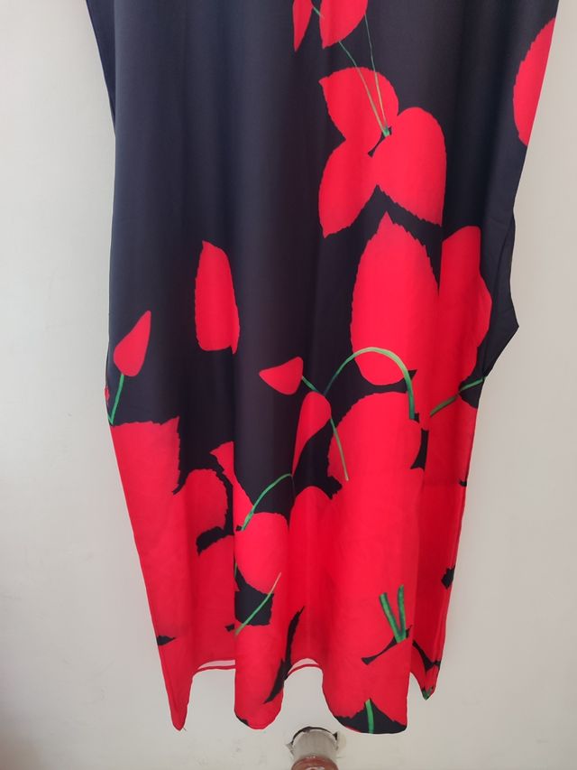 Vestito Laura Biagiotti lungo nero/rosso