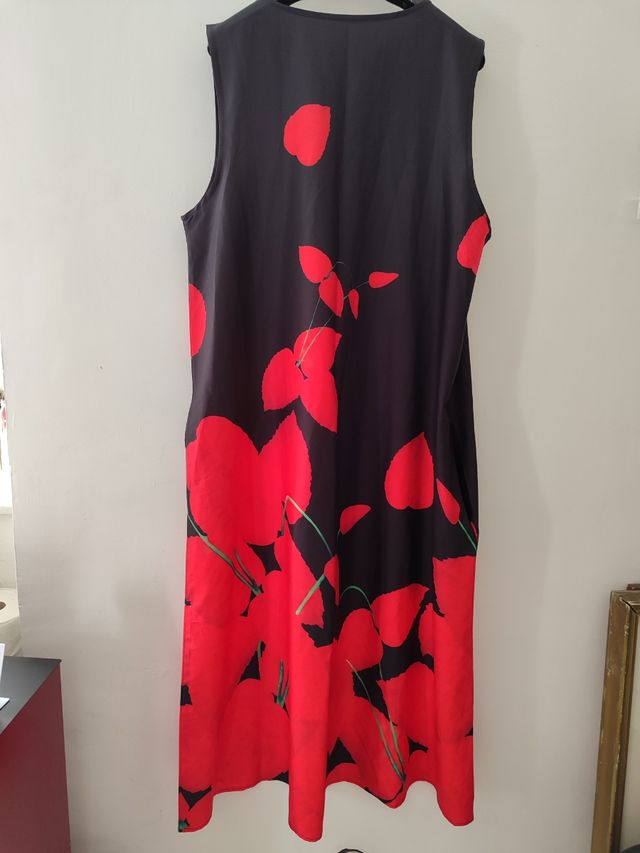 Vestito Laura Biagiotti lungo nero/rosso