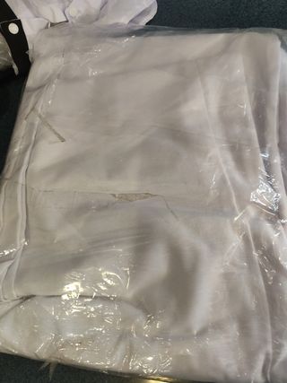 Cubrecama 80cm - Beige/Blanco