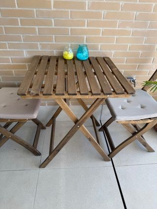Mesa y sillas jardín - Madera