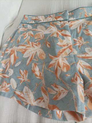 Shorts H&M fiori arancioni
