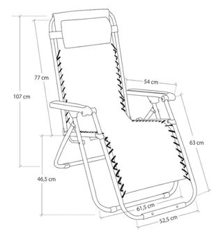 Pack 2 Sillas Tumbonas Azul Marino