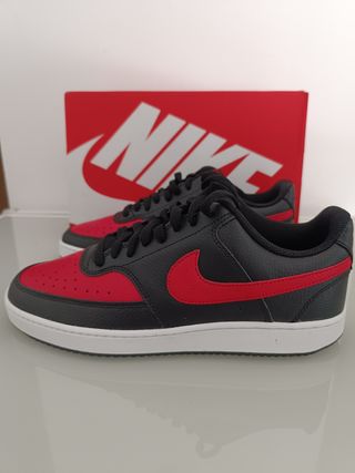 Zapatillas Nike Court Vision Low - rojas y negras