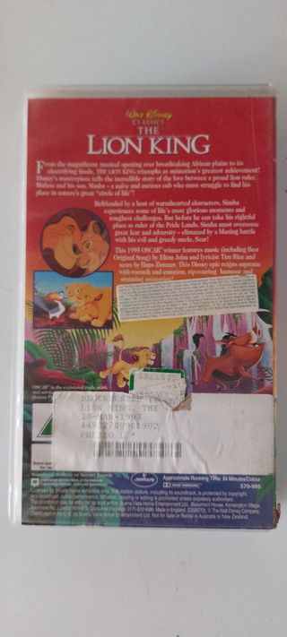 8 VHS Disney Classici