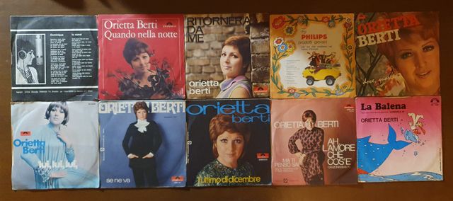 Lotto Stock Blocco 10 x 7" 45 giri Orietta Berti