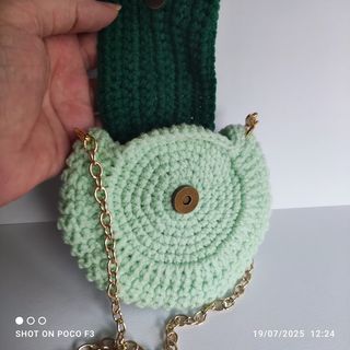 Bolso crochet niña - Verde