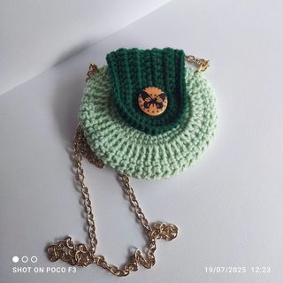 Bolso crochet niña - Verde