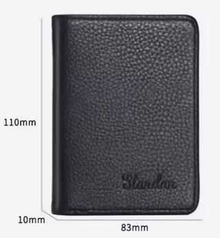 Portafoglio nero uomo