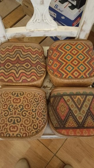 Bolso bandolera corcho multicolor