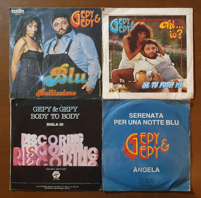 Lotto Stock Blocco 4 x 7" 45 giri Gepy & Gepy