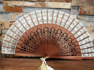 Abanico bolillos artesanal